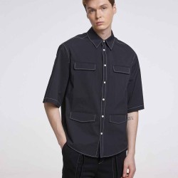 Quadruple-pocket Short-sleeve Shirt