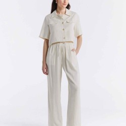 Linen Blend Shirt & Pants Set