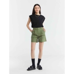 A-line Pleated Detail Shorts