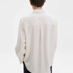 Basic Linen Blend Long Sleeve Shirt
