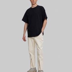 Tapered Pants With Shin Zippers