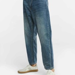 Vintage Washed Tapered Jeans